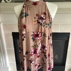 Staccato Floral Top, size Large, New